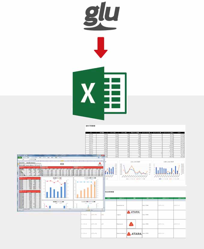 Excelでレポート出力 構成図